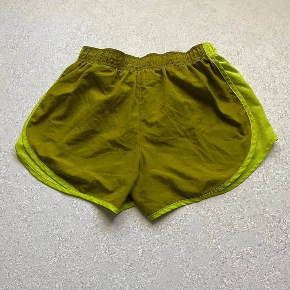 Nike Dri-FIT Tempo Running Shorts Women’s Small Neon Green Lightweight Activewea